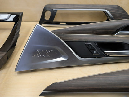 2018-2024 BMW X3 G01 - Front Rear Left Right Interior Wood Trim SET PN: 7410289
