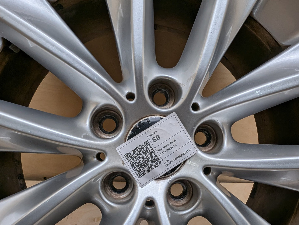 11-18 OEM BMW F25 F26 X3 X4 Alloy Rim Wheel 18x8" ET43 V Spoke Style 307