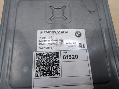 2007-2013 BMW E93 328i N51B30M0 Engine Motor ECU DME Computer Module 7581126