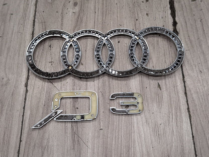 2015-2018 Audi Q3 8U Rear Liftgate Trunk Lid Emblem PN: 8U0853742