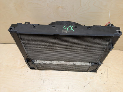 BMW 335i F30 435 Radiator Cooling Condenser Fan Shroud Assembly SET N55 850w