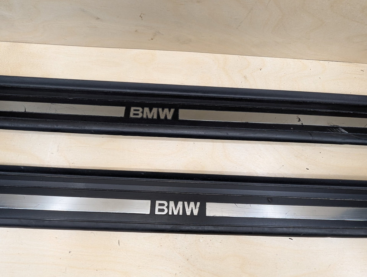 2007-2013 BMW 328i E93 Front Left Right Scuff Plate Door Sill SET 7178598 OEM