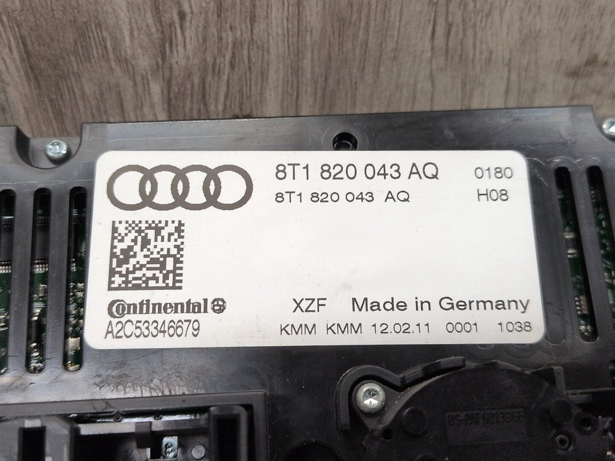2008-2017 Audi S5 8T Front AC Heater Climate Control Switch 8t1820043aq OEM