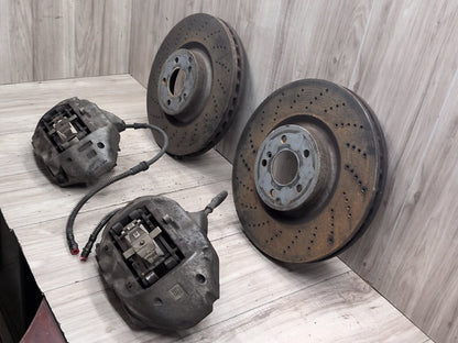 10-16 Mercedes-Benz E550 W212 4Matic Front Left Right Brake Calipers Brembo SET