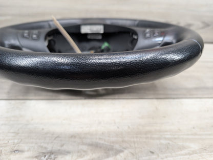 *06-10 OEM BMW E90 E92 E93 Sport Steering Wheel Black LEATHER w/ Shifters OEM