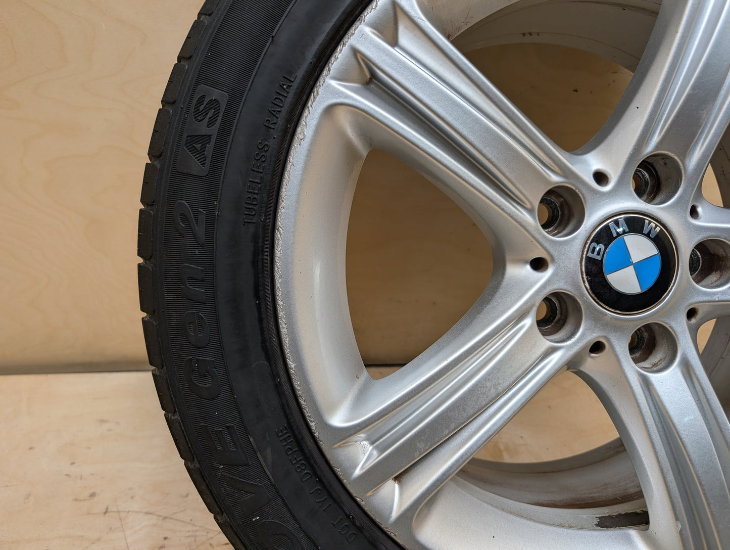 OEM BMW F30 F32 F33 F36 328 335 428 Wheel Rim 17x7.5 ET:37 Star Spoke Style 393