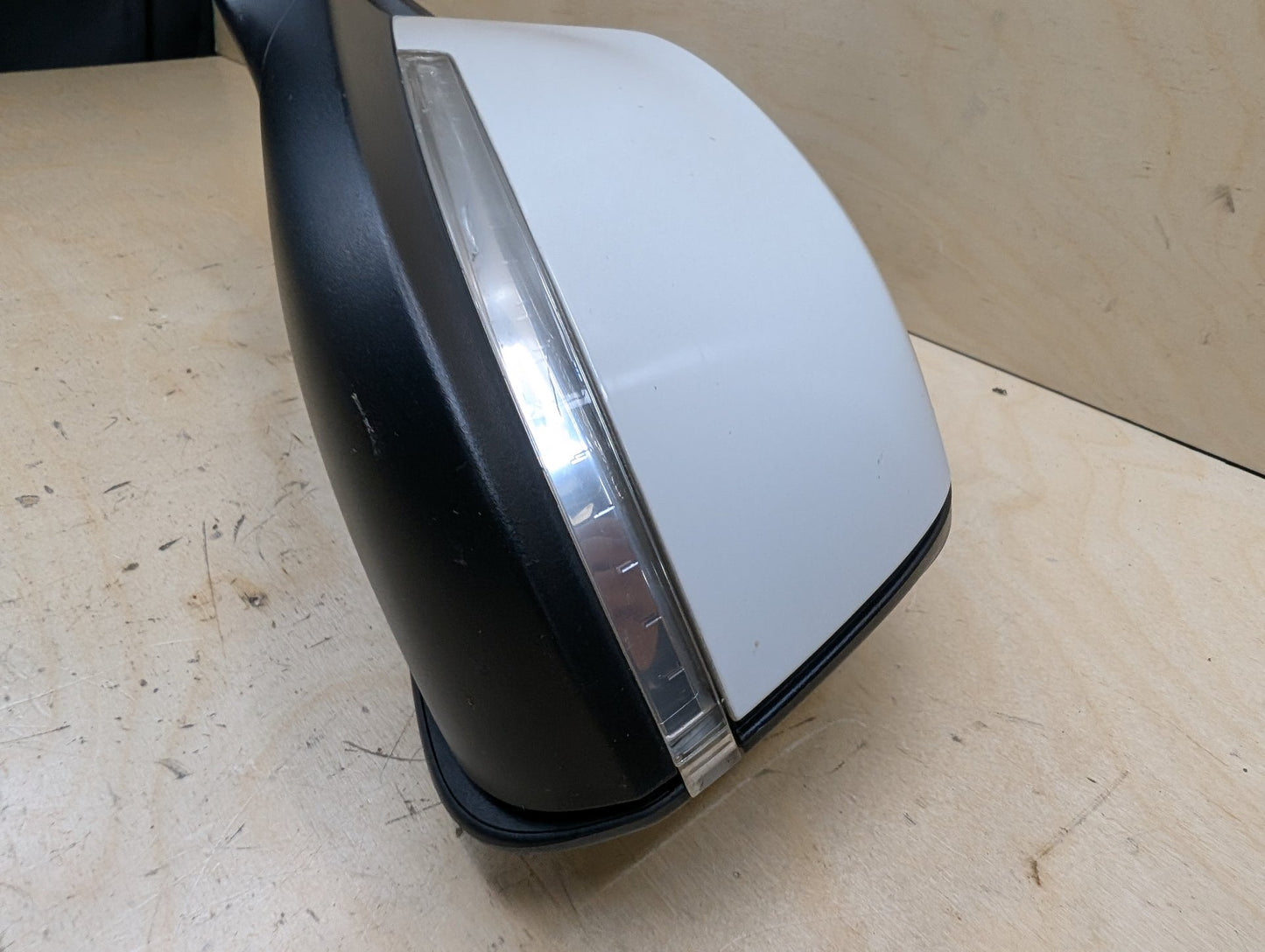 12-18 OEM BMW F30 328 330 335 340 Left Driver Auto Dip Heated Side Mirror White 300