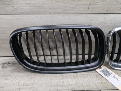 2006-2011 BMW 328i E90 Front Left Right Upper Bumper Cover Kidney Grilles SET 7201967