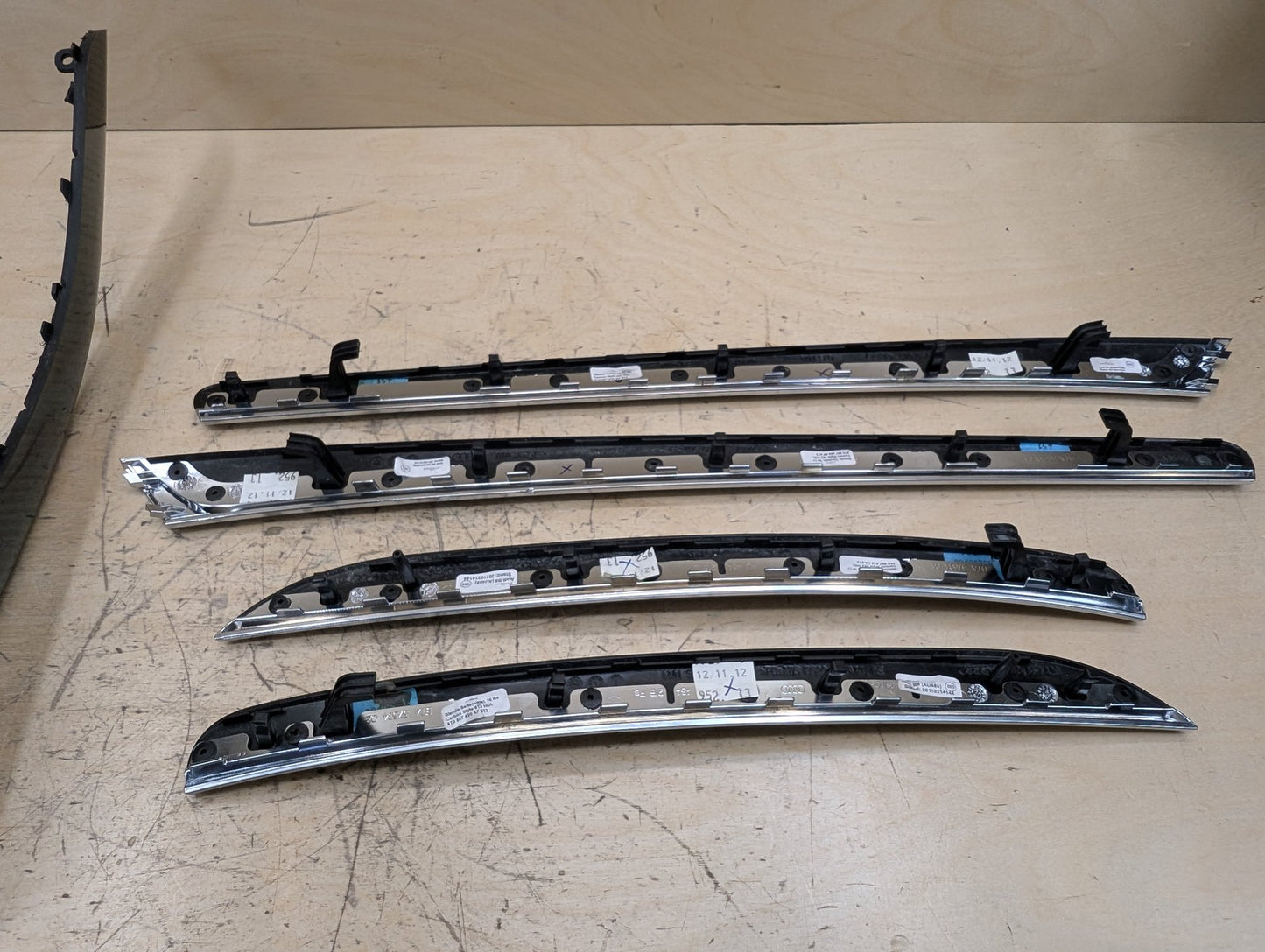 2011-2017 Audi RS5 Front Rear Center Console Door Interior Trim SET CARBON FIBER