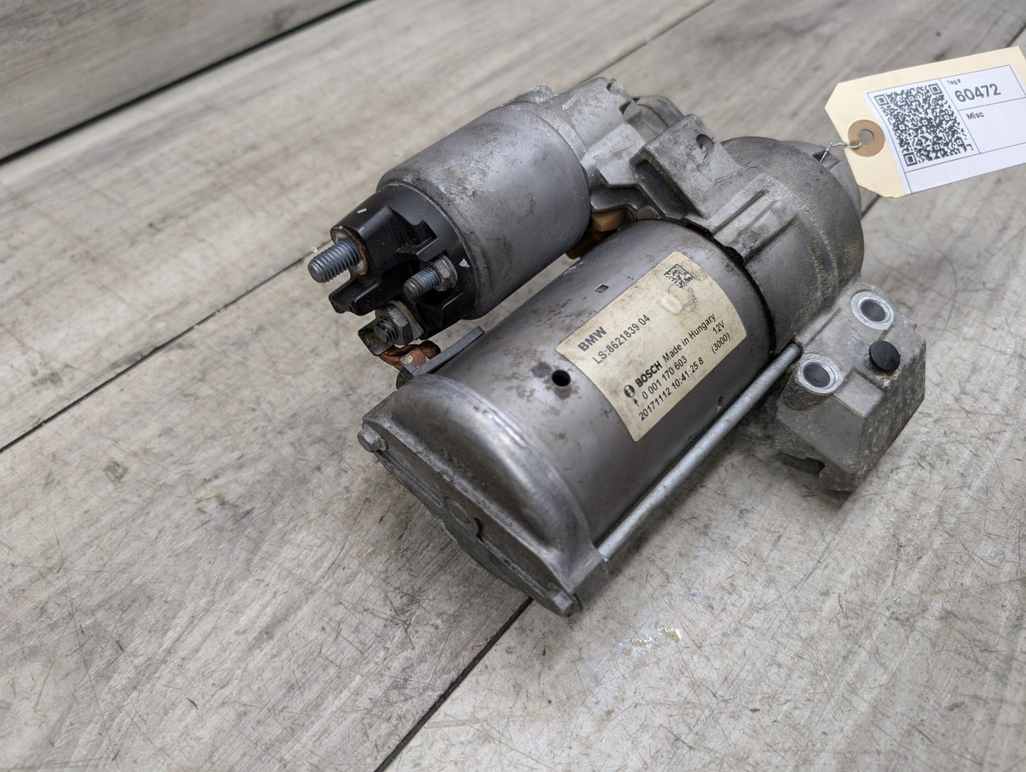 16-21 OEM BMW F22 F30 F32 F33 F36 G01 G30 330 430 530 Engine B46 Starter Motor