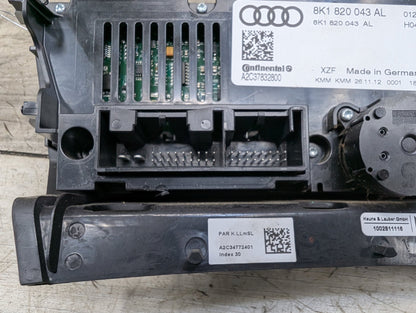 2008 - 2017 Audi S5 8T Front AC Heater Climate Control Switch 8K1820043AL