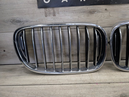 2016-2022 BMW 750Li G12 Front Left Right Upper Bumper Cover Kidney Grilles SET 7357012