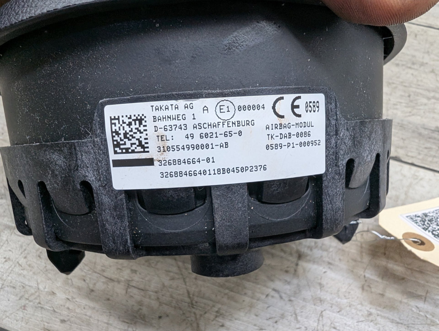 OEM BMW E82 E84 E88 E90 E92 E93 Front Driver SPORT Steering Wheel Airbag Air Bag