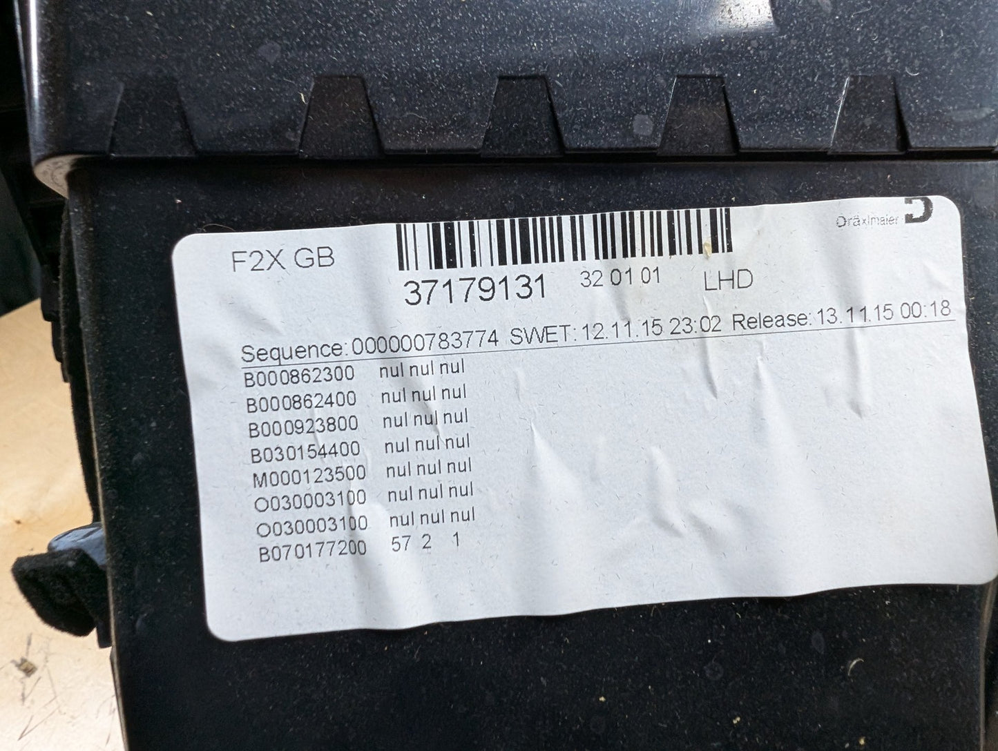 2011-2016 BMW X3 F25 Dashboard Dash Board Panel Glove Box Assemly 9210486