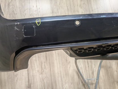 DAMAGE 15-18 BMW F85 X5M Rear Bumper Cover w/ Diffuser Assembly Black 416
