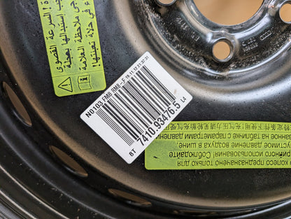 2008 - 2017 Audi S5 8T Emergency Spare Wheel Rim Tire 8K0601027D