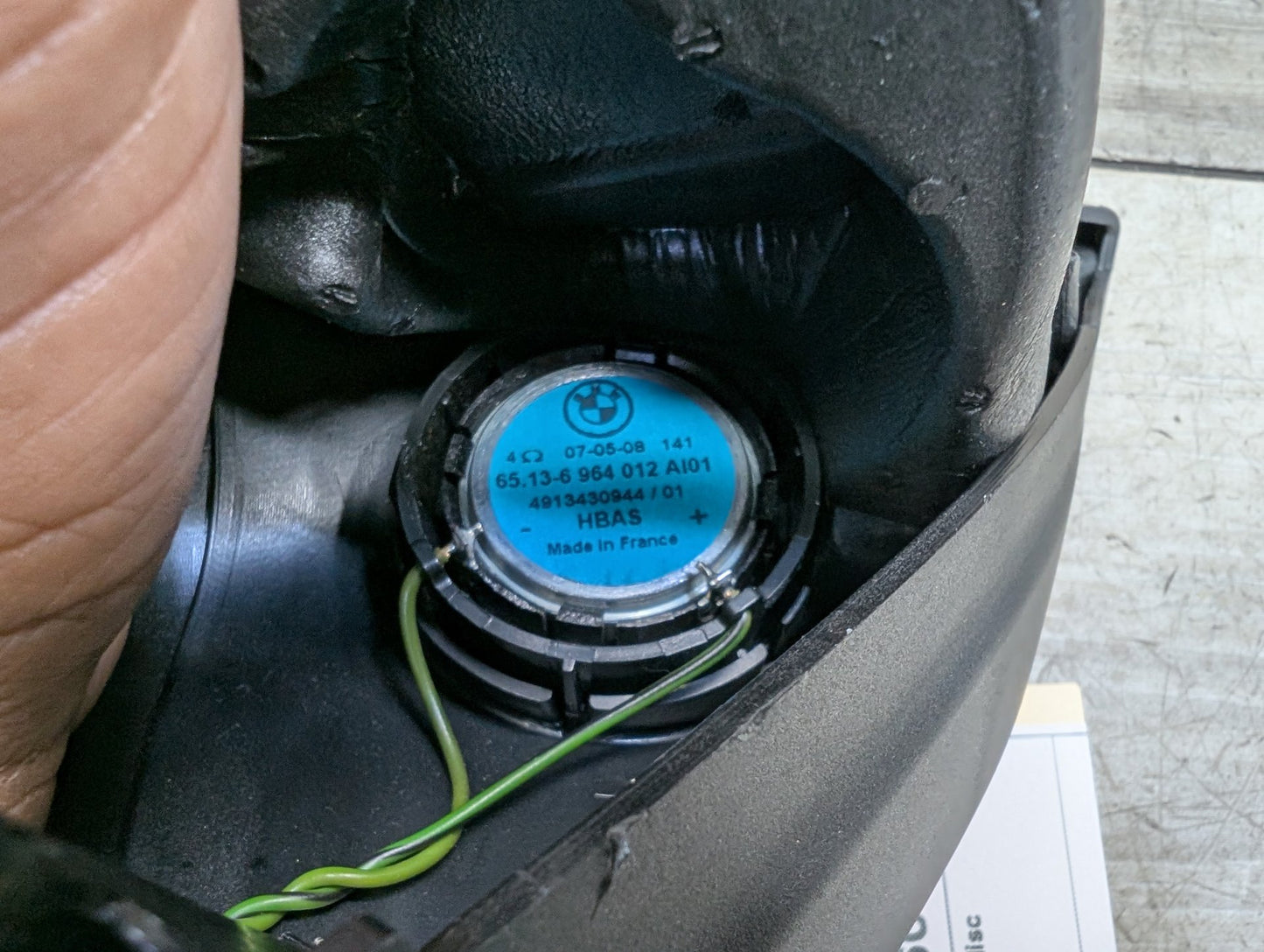 2008-2013 BMW 128i E82 Front Right Passenger Door Triangle Corner Speaker Assembly 6964012
