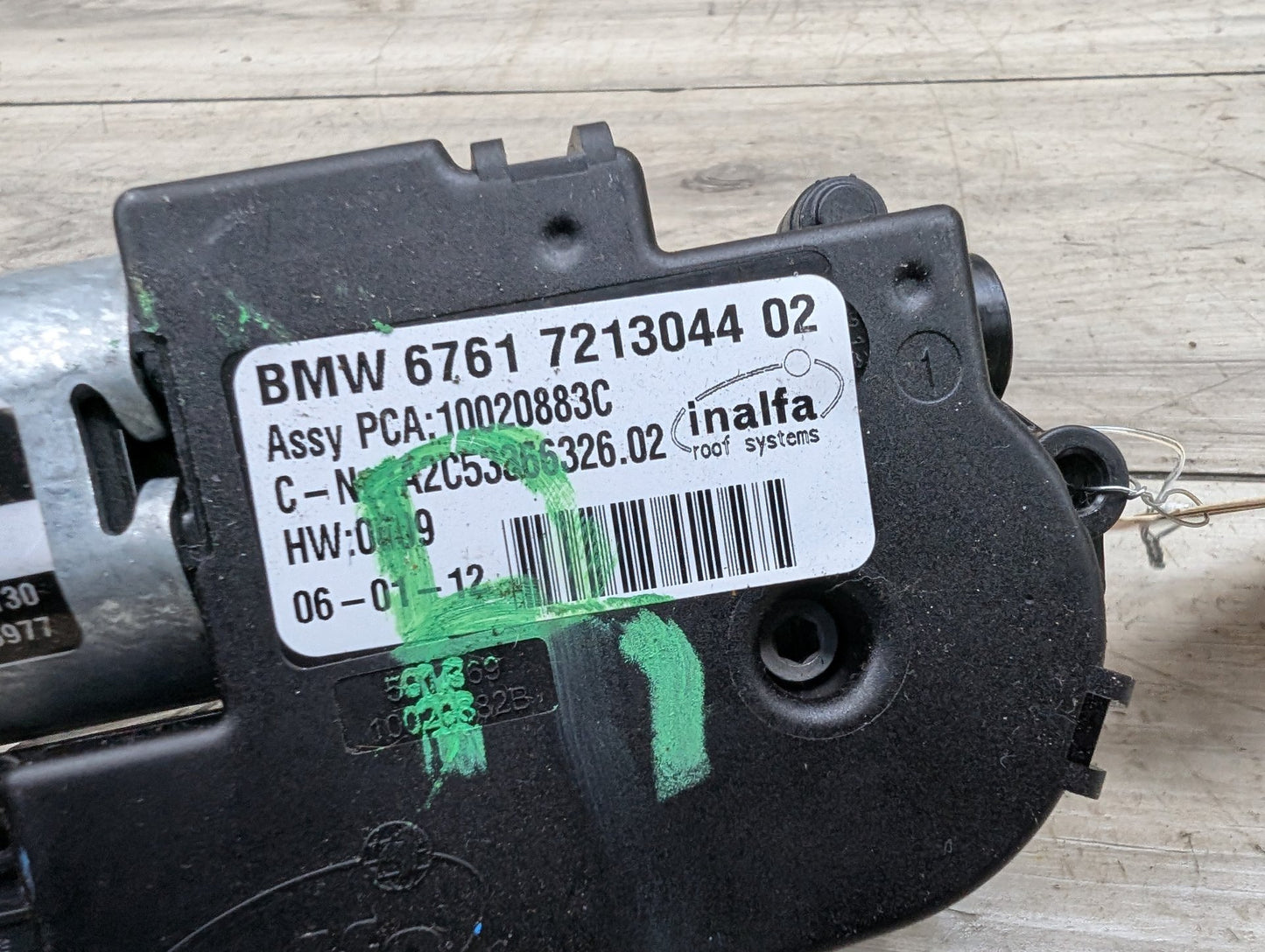 2011 - 2017 BMW X3 F25 Sunroof Sun Roof Glass Motor 7213044 N55B30M0