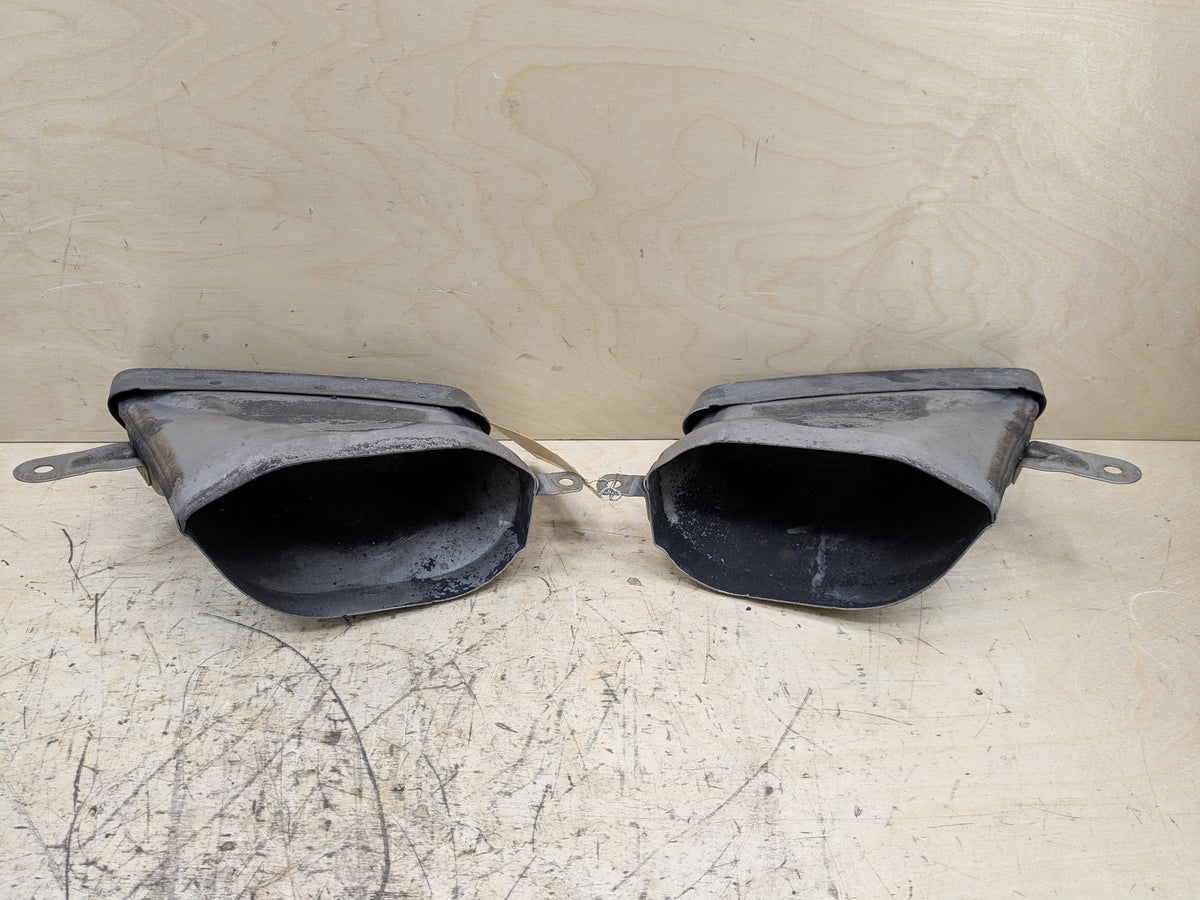 2012-2018 Audi A6 C7 Rear Left Right Exhaust Muffler Tips SET 4G0253825P OEM