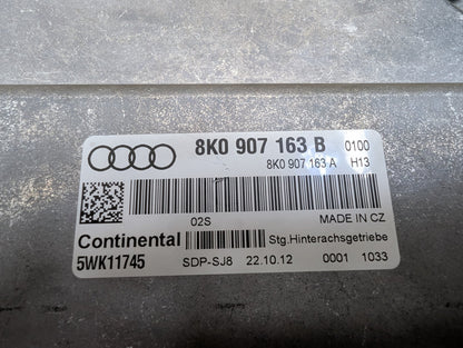 2011-2017 Audi RS5 8T Rear Differential Control Module 8K0907163B OEM