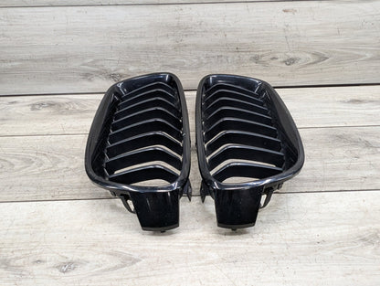 2012-2018 BMW 340i F30 Front Left Right Upper Bumper Cover Kidney Grilles SET 7405835