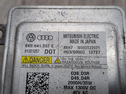 2008 - 2017 Audi S5 8T Front Right Passenger Headlight Ballast Modules SET 8K0941597E