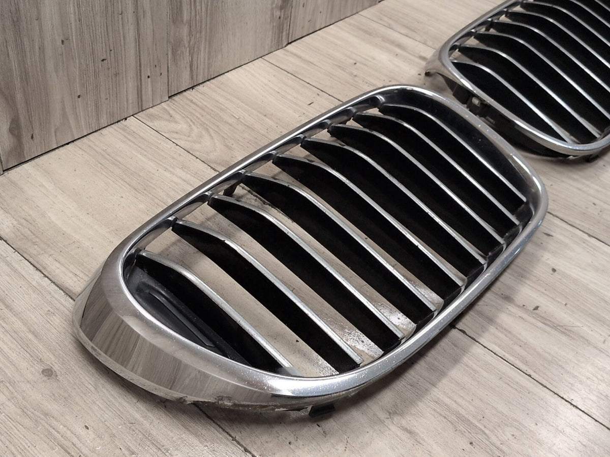 16-19 OEM BMW G11 G12 740 750 Front Left Right Upper Bumper Kidney Grilles SET