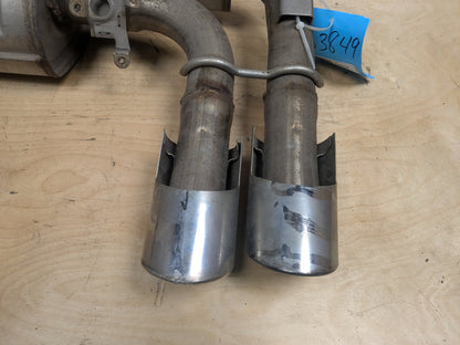 15-18 OEM BMW F85 X5M F86 X6M Rear Exhaust Muffler Section Tail Pipe S63