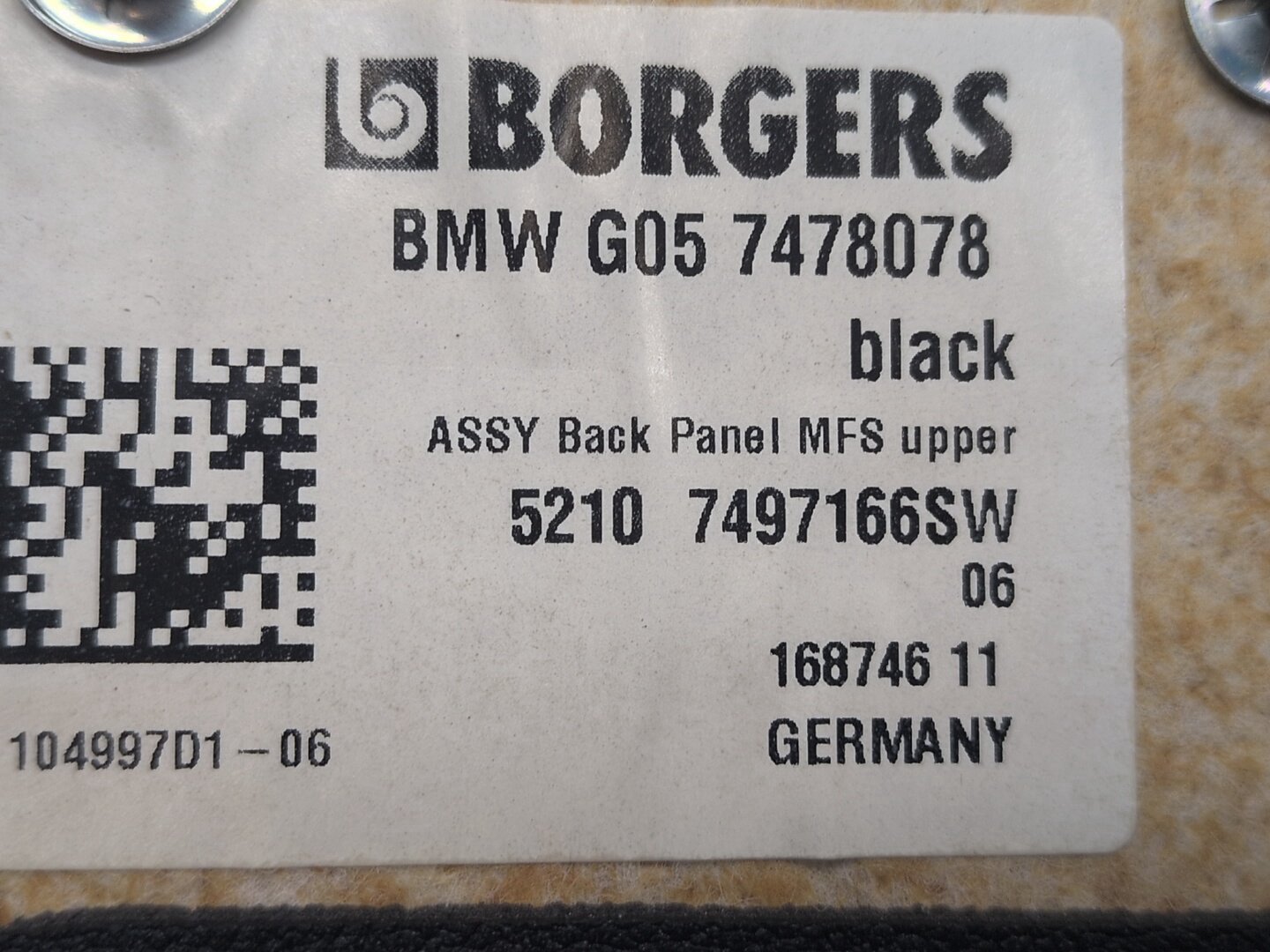 2019 - 2026 BMW X5 G05 Misc 7497166 N63B44M3