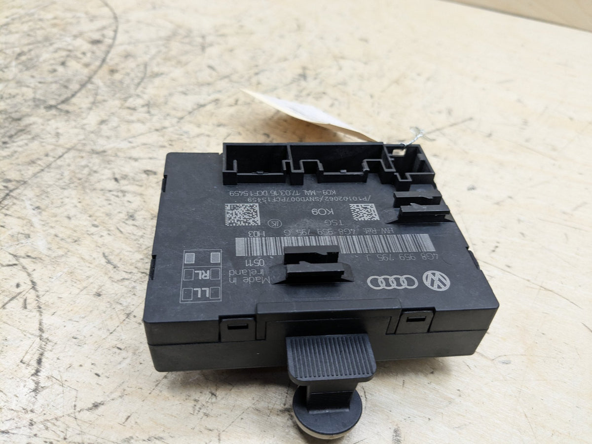 2012-2018 Audi A6 C7 Rear Left Driver Door Control Module 4G8959795J OEM