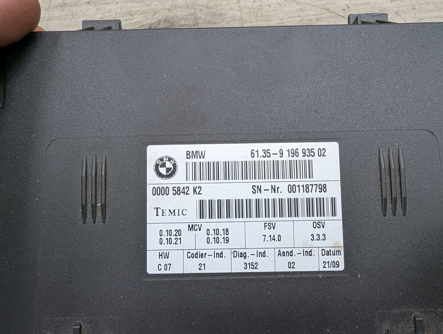 2007 - 2013 BMW X5 E70 Front Left Driver Seat Module 9196935 N62B48B
