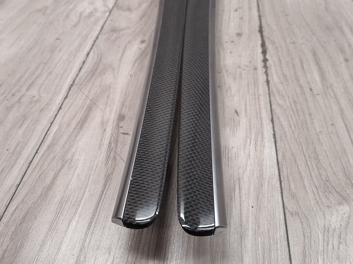 08-17 OEM Audi S5 Center Console Shift Interior Door Trim Panel Carbon Fiber SET