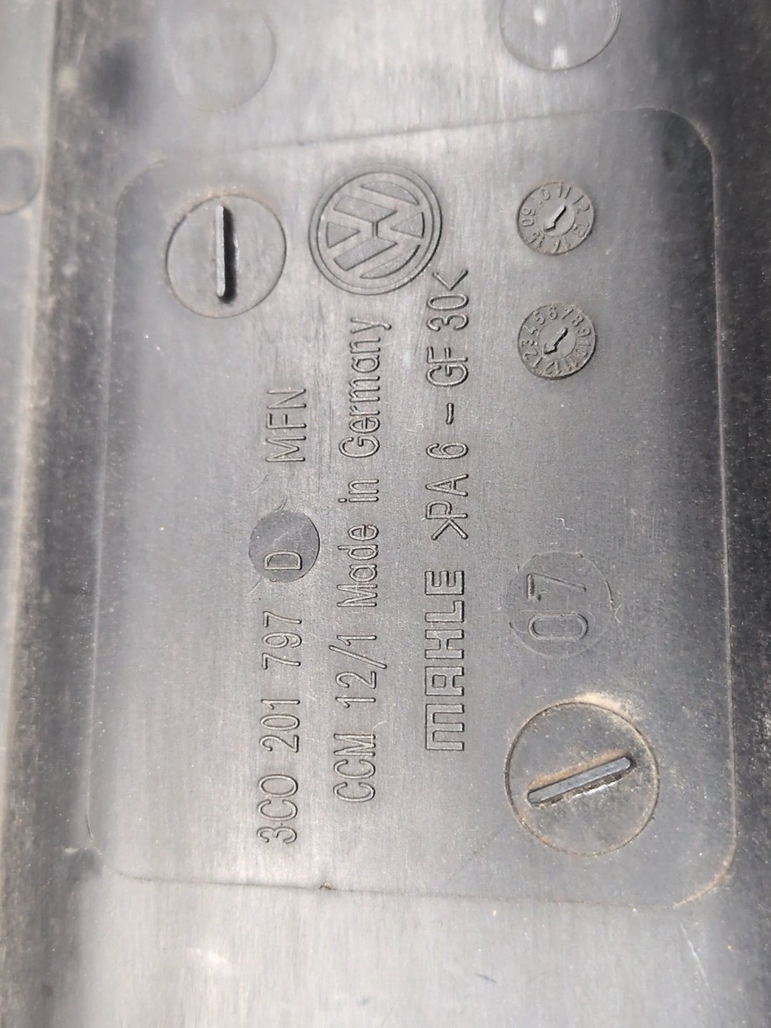 2015-2018 Audi Q3 8U Fuel Vapor Charcoal Canister 3C0201797D