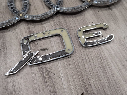15-19 OEM Audi Q3 Emblem Badge Symbol Logo Chrome SET