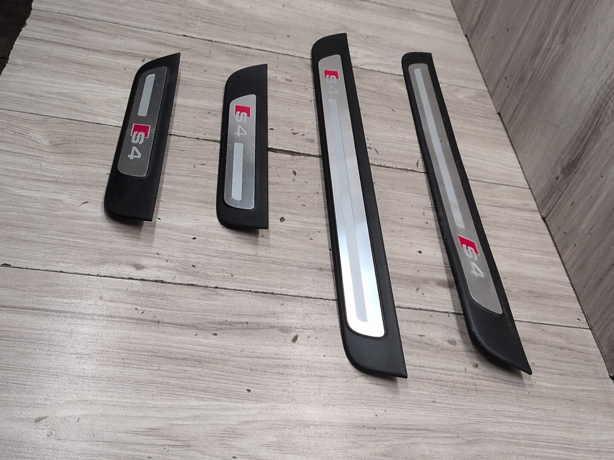 2010-2016 Audi S4 B8 Scuff Plate Door Sill Set Left Right 8K0853376 OEM