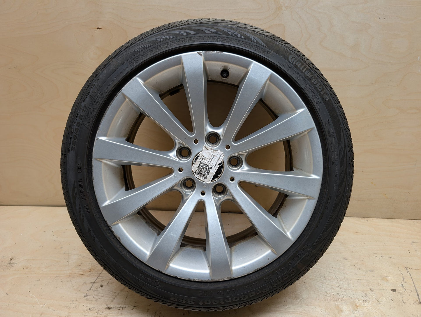 06-13 OEM BMW E90 E92 E93 328 335 Wheel Rim 17x8 ET34 V-Spoke Style 285