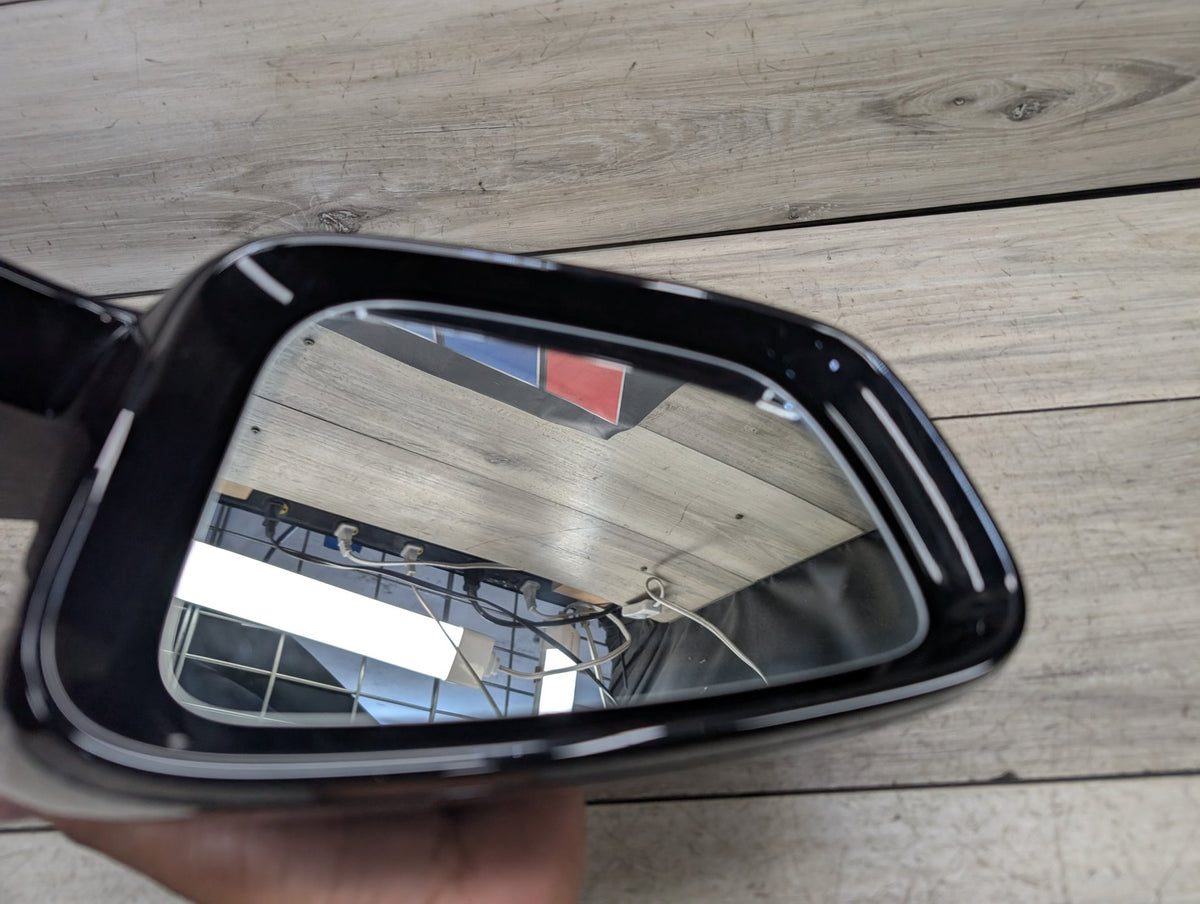17-23 OEM BMW G30 530 540 M550 Left Driver Side Mirror Blind Spot SHADOW GLOSS