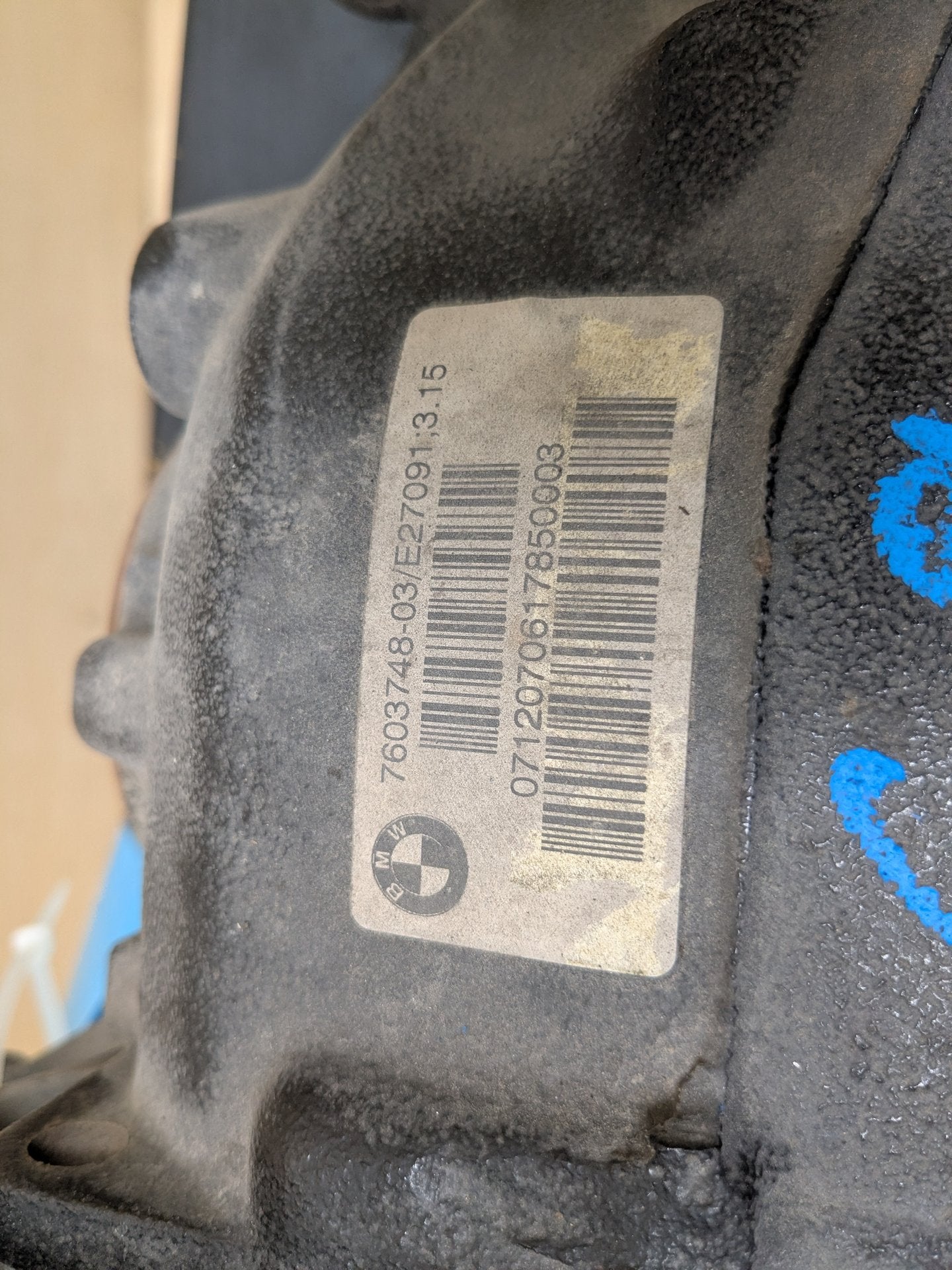 12-17 OEM BMW F30 F32 F33 F36 328 335 428 435 Rear Differential Carrier 3.15