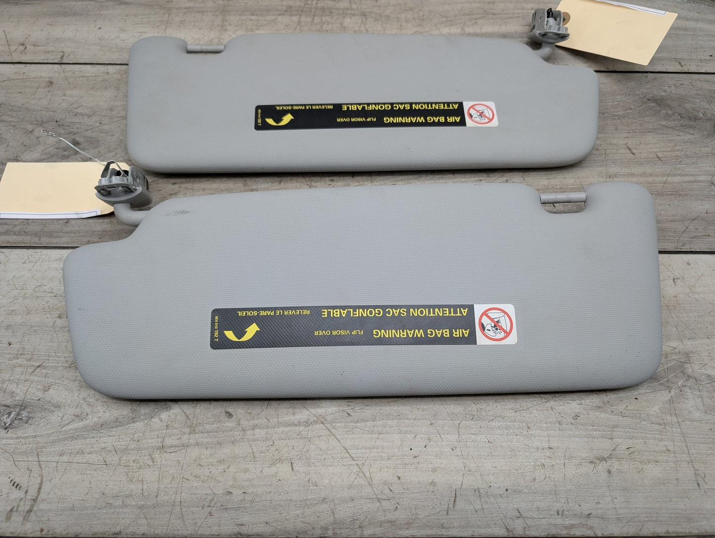 2009 - 2017 Audi Q5 8R Front Left Right Sun Visor SET 8U0857551F EA888