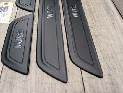2011 - 2017 BMW X3 F25 Front Rear Left Right Scuff Plate Door Sill SET 7205811 N20B20A