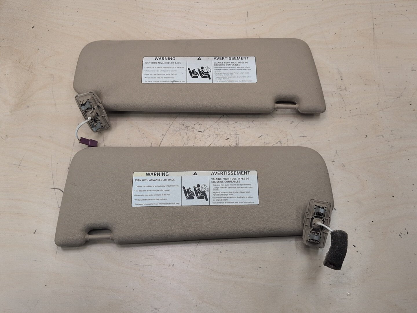 2011-2016 BMW X3 F25 Front Left Right Sun Visor SET 7263571