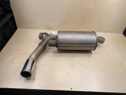 14-17 BMW F30 328d Diesel Rear End Exhaust Muffler W Tip Unit 8512641 OEM