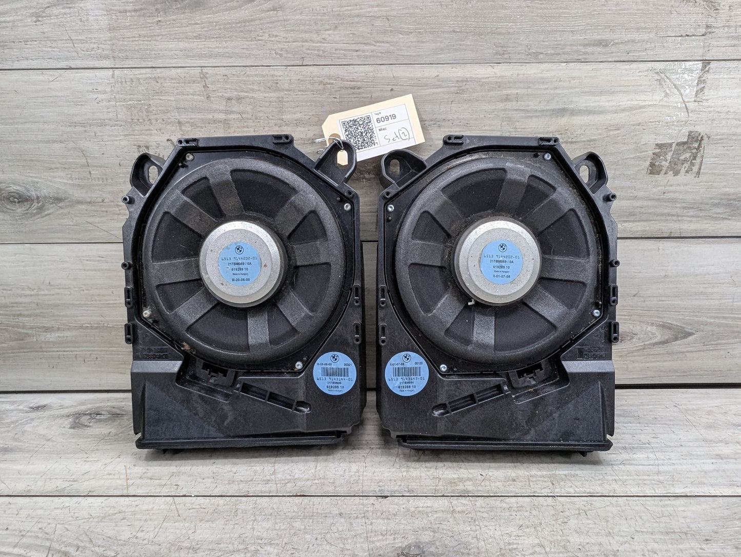 2008-2013 BMW 128i E82 Left Right Seat Speaker Subwoofer SET 9143143