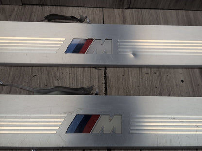 2016-2022 BMW 750i G12 Front Rear Left Right Scuff Plate Door Sill SET 8061043 OEM