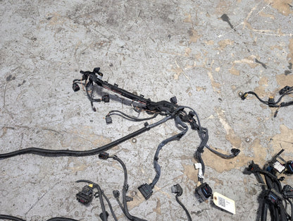 BMW G12 750Li N63B44O2 Engine Motor Transmission Wiring Wire Harness SET 8654414