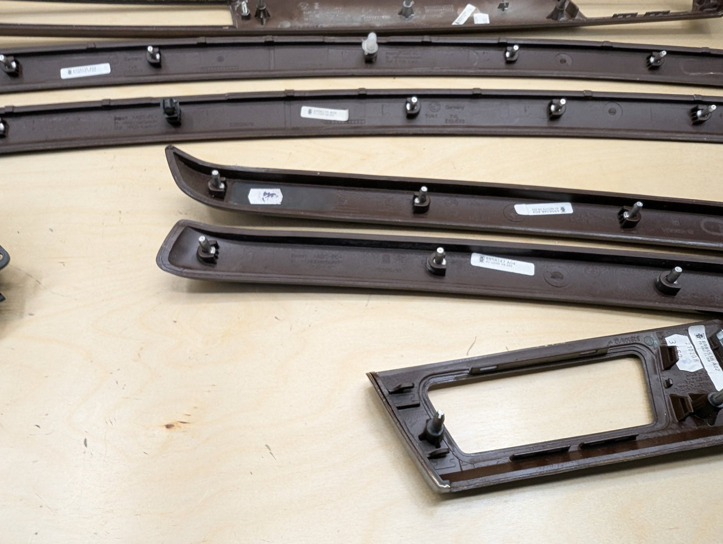 2007-2013 BMW 328i E93 Front Rear Left Right Dash Interior Trims SET 7129555