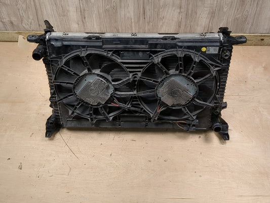 2016 Audi S5 8T Radiator Cooling Condenser Fan Shroud Assembly SET 8T0260401G CTUB