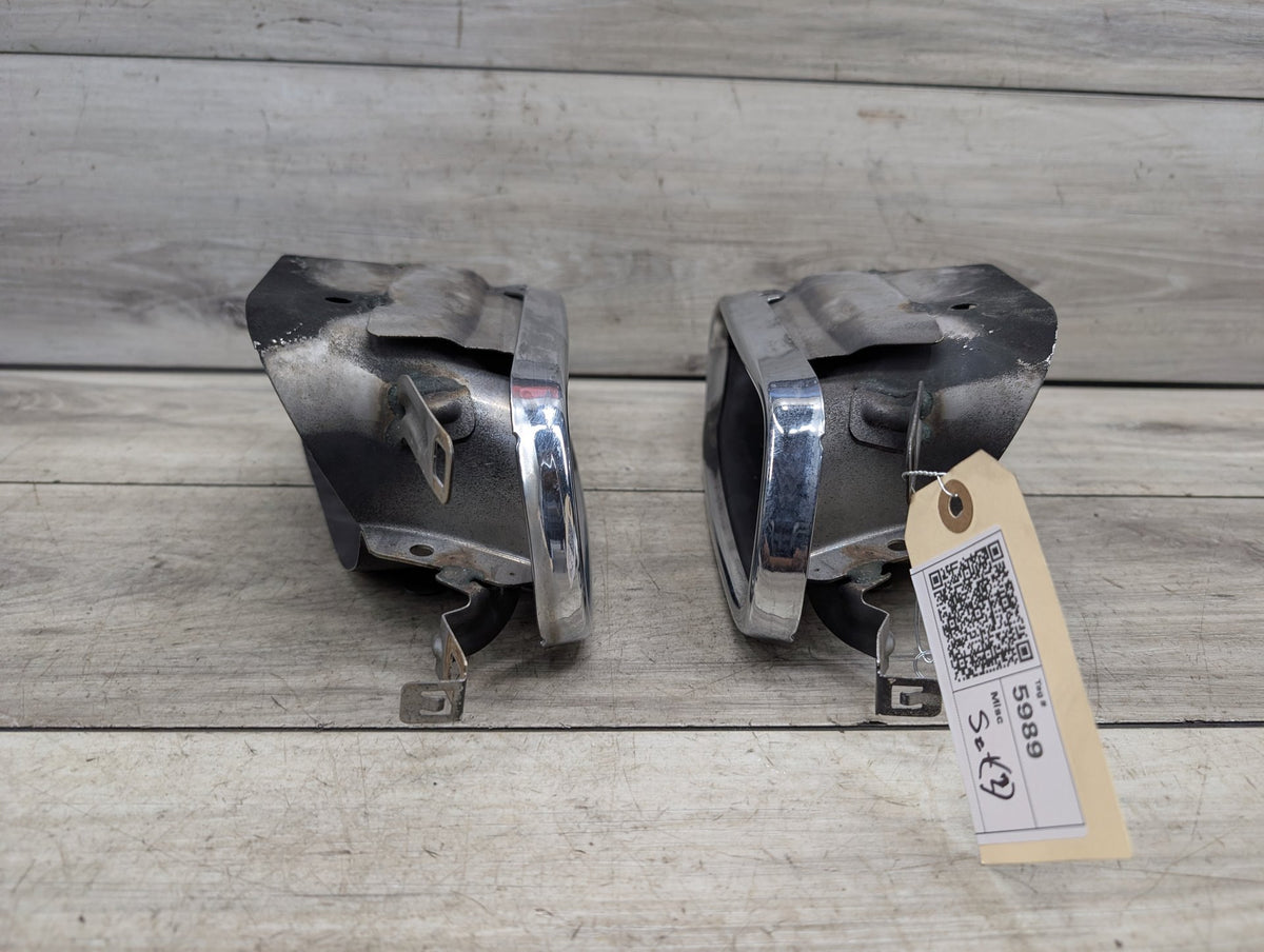 2016-2022 BMW 750Li G12 Rear Left Right Exhaust Muffler Tips SET 7371586 OEM