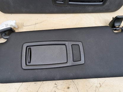 OEM BMW F30 F31 F32 F36 F80 F82 M3 M4 Left Right Interior Sun Visor PAIR Black