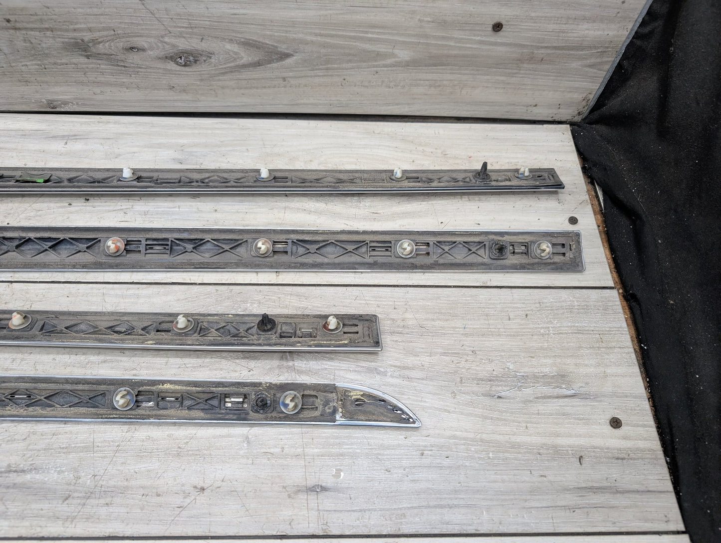 2016-2022 BMW 750Li G12 Front Rear Left Right Exterior Door Trim Molding SET 7397869